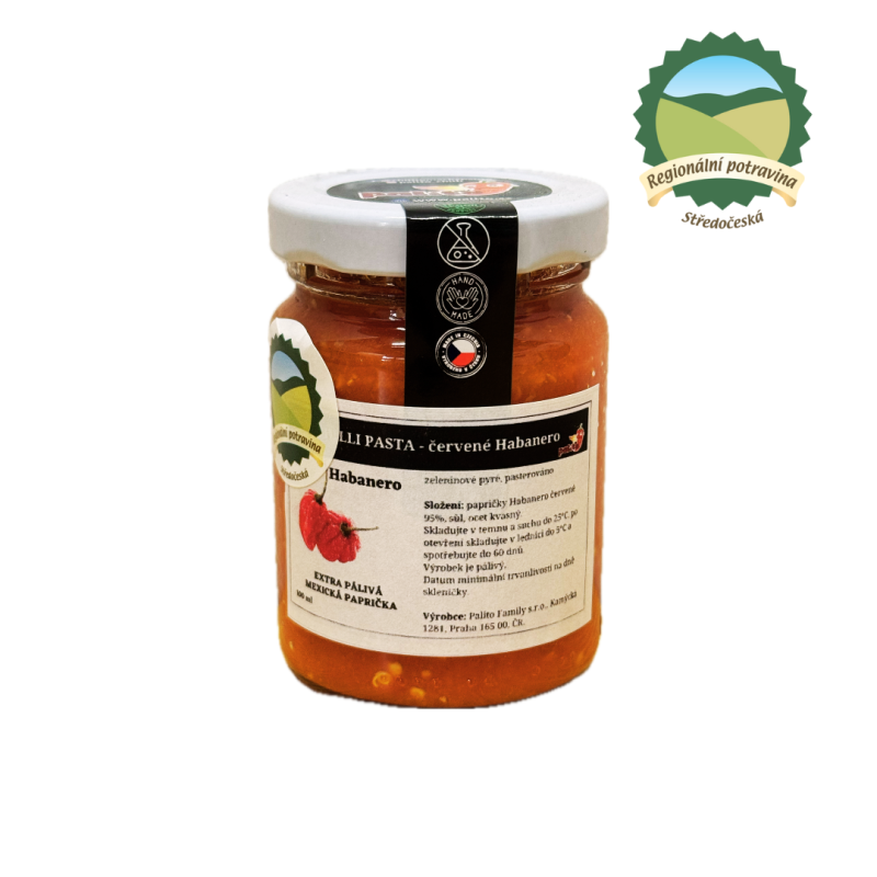 Chilli pasta - červené Habanero